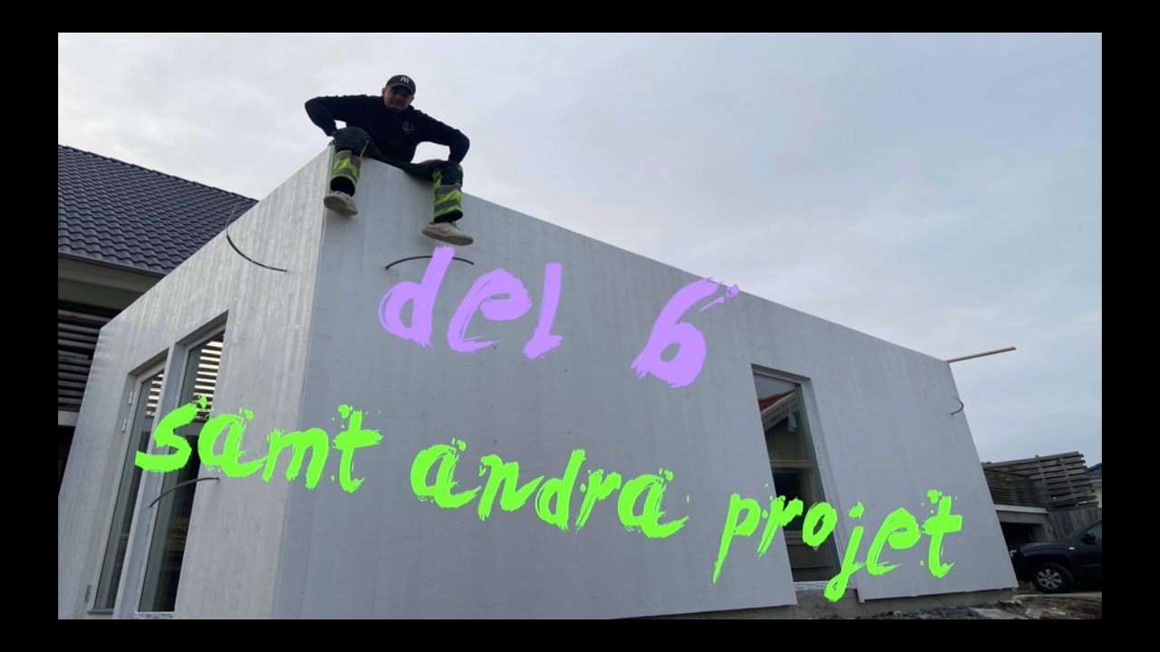 Bygger mitt attefallshus (del 6) samt kollar på våra andra projekt