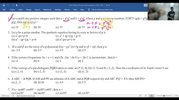 Let a and b two positive integers such that a = p3 q4 and b = p2 q3 , where p and q are prime no.
