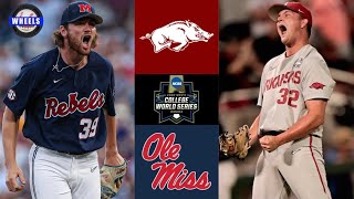 Arkansas vs Ole Miss (AMAZING GAME!) | College World Series Final Four | 2022 College Baseball