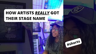 How artists REALLY got their stage name #Shorts