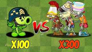 PVZ 2 Challenge  100 Plants Max Level Vs 300 Zombies Level 2