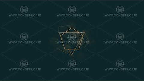 Looped animation of simple geometric shapes HUD element.
