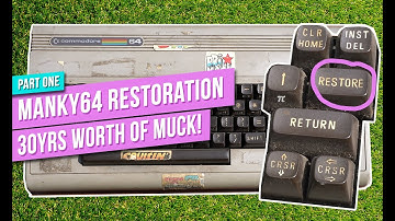 MANKY64 - Commodore 64 Restoration Project Pt1  - Trash To Treasure - Dirt, Grime & 80