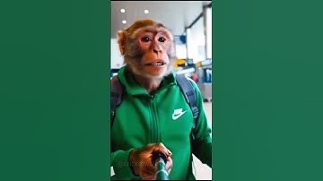 How to make monkey vlog video   #shorts #animals
