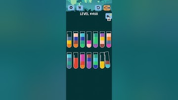 Water Color Sort Level 4466 4467 4468 4469 4470 WalkThrough Solution Gameplay