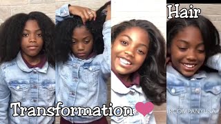 6years old African girl Happy after her hair tranformation😱⚡ Amazing