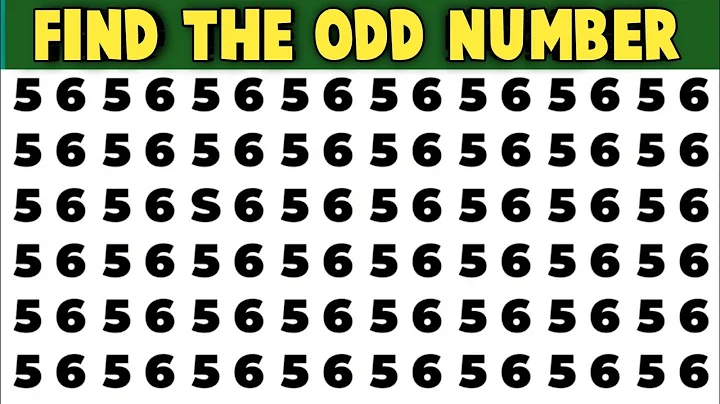 Find The ODD Number + Letter - spot #11// The Difference Game 2023 || How Good Your Eyes 🤷