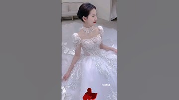 #shorts 🧨🧨 Cận cảnh chiếc váy cưới và cô dâu xinh như công chúa #codau #aocuoi #vaycuoi #vaycodau