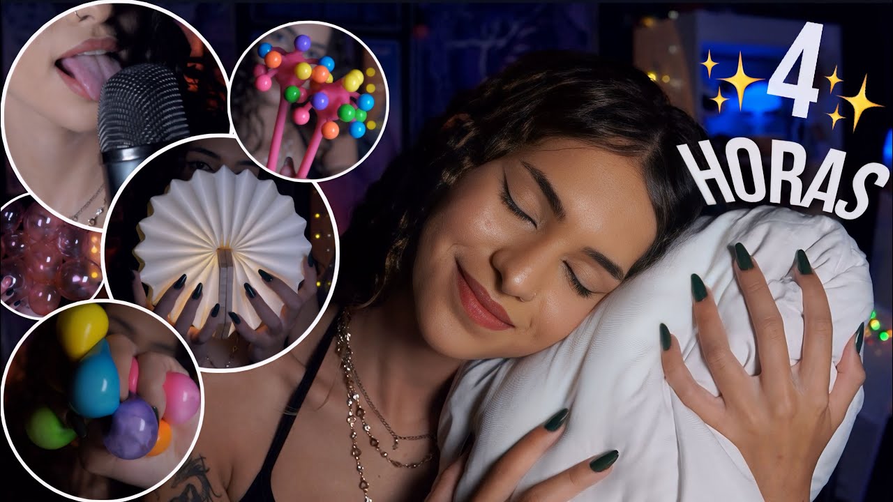 ASMR - 4 HORAS PARA TE AJUDAR A DORMIR PROFUNDAMENTE  💤