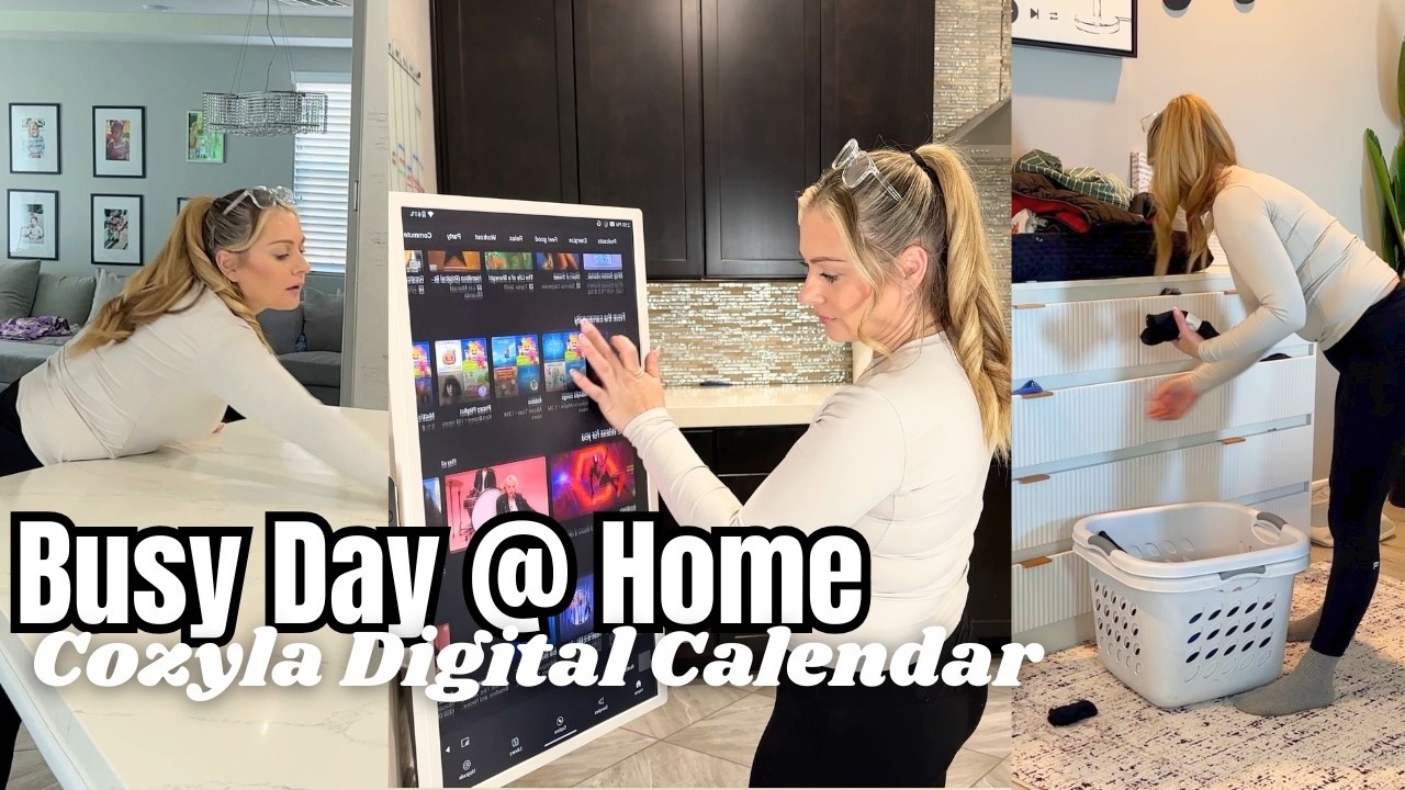 Один день из жизни занятой мамы дома с цифровым календарем COZYLA