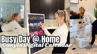 Busy Mama Day In The Life at Home with COZYLA Digital Calendar