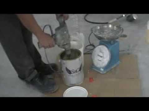StarkFloor Epoxy Coating SF-16w with Spray (Mockup on Wall Surface) - YouTube All About Flooring