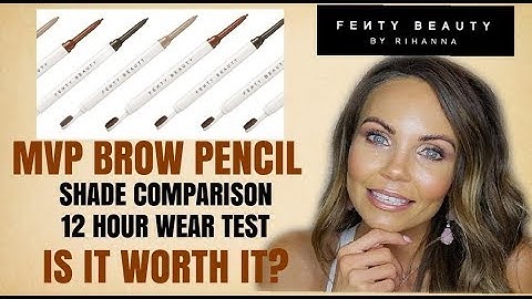 NEW FENTY BEAUTY BROW  MVP PENCIL REVIEW & SHADE COMPARISONS TO ABH, BENEFIT,  DIOR & MAC