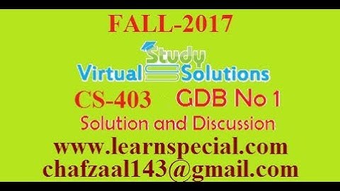 cs403 gdb solution fall 2017