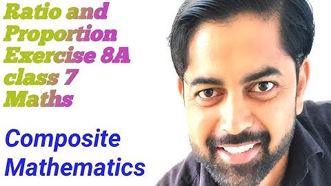 Ex-8A Q.No 1| Ratio and proportion| Class 7 maths|Chapter 8|Composite Mathematics| NCERT Maths