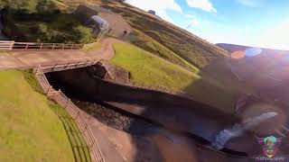 the Baitings Dam bridge powerloop and dam wall
