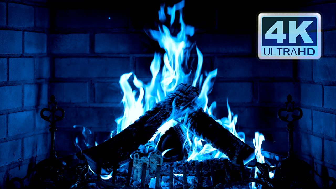🔥 BLUE FIREPLACE 4K Ultra HD