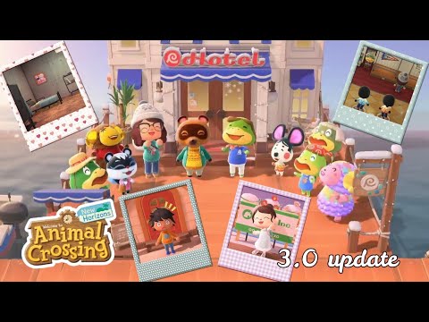THE 3.0 UPDATE IS HERE! 🥳 My first hotel room build | ACNH