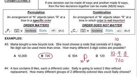 Algebra II Packet 11A - Combinatorics with Desmos
