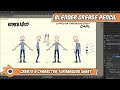 Blender Grease Pencil: Character Turnaround Sheet - Redux