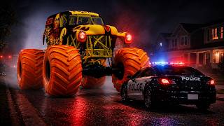 MONSTER TRUCKS VS Police Epic Mayhem #053 - BeamNG Monster Truck Crashes MONSTER TRUCKS VS Police Epic Mayhem #053 - BeamNG Monster Truck Crashes