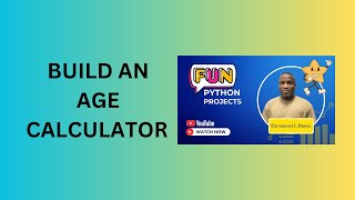 ৭. একটি বয়স ক্যালকুলেটর তৈরি করুন screenshot 2