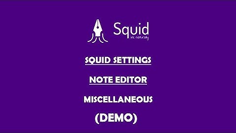 Miscellaneous most useful 4 options in squid settings - Demo