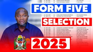 FORM FIVE SELECTION 2025, SHULE WALIZOPANGIWA KIDATO CHA TANO 2025