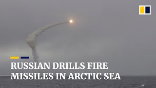 Russian military drills fire missiles in Arctic sea near Alaska