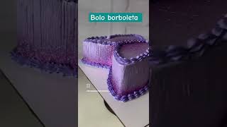 bolo borboleta #confeitaria #confeiteirainiciante #bolo