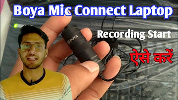 HOW TO USE BOYA BY-M1 MIC TO LAPTOP | CONNECT EXTERNAL MICROPHONE TO PC OR LAPTOP I Vanshiltech