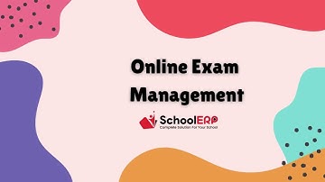 "Online Exam Module in School ERP India Software "