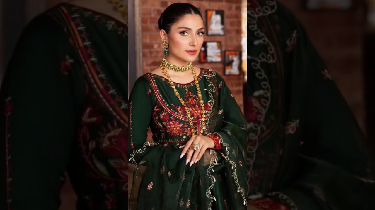 Pakistani actresses in green dress 💚💚 