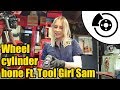 How to Hone a wheel cylinder Ft. Tool Girl Sam #1329