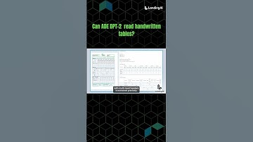 Extract Data from Handwritten Tables ✍️ 📋  #ade #documentextraction #handwritten