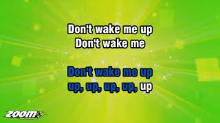 Video thumbnail of "Chris Brown - Don't Wake Me Up - Karaoke Version from Zoom Karaoke"