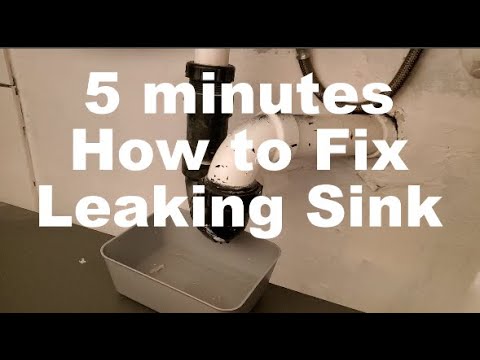 DIY How to Fix Leaking Pipe Sink Faucet in 5 Minutes Repair - YouTube