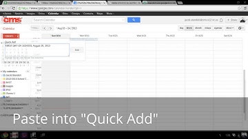 Creating Google Calendar Events with Quick Add