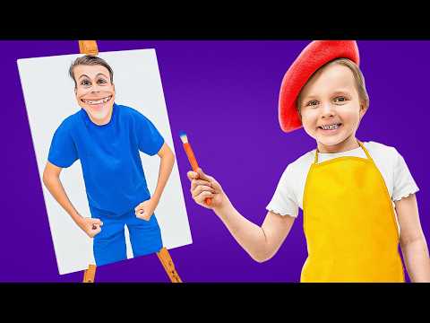 Draw Funny Faces at Home! Fun Kids Game