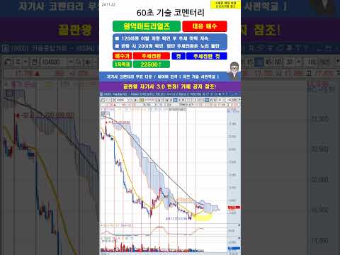 [60초 코멘터리]  #<strong>원익머트리얼즈</strong> 주가 매매전략 241122