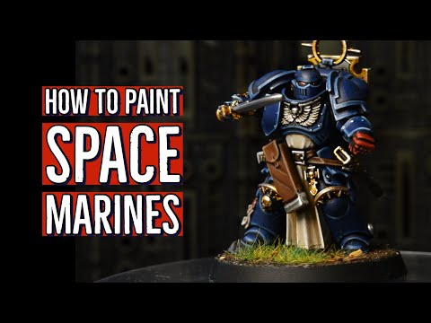 КАК ПОКРАСИТЬ КОСМОДЕСАНТ — Speed painting Space Marines WARHAMMER 40000