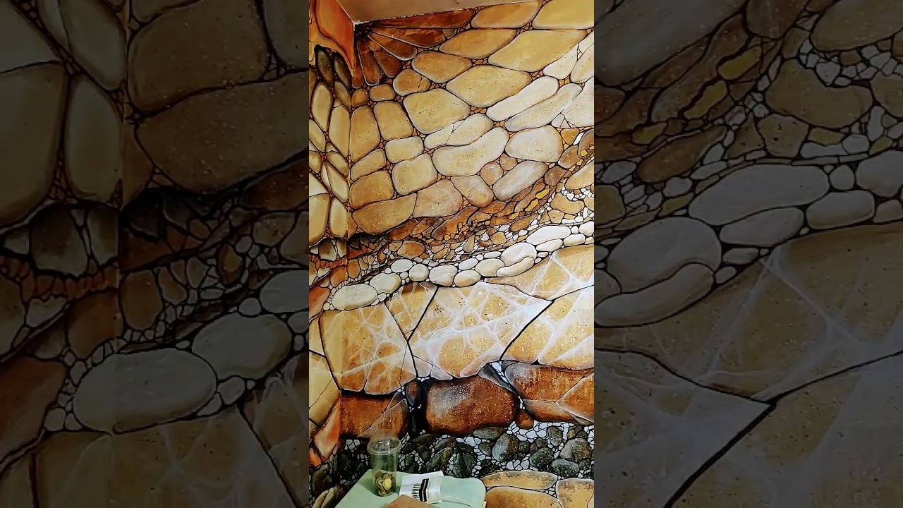 декоративная штукатурка, художественная роспись стен - YouTube