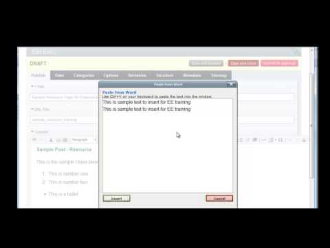 Using Expression Engine to - Create-Edit Entry Part 2