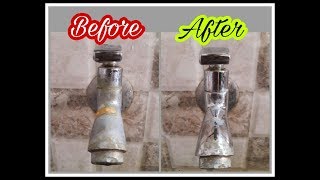 How to clean limescale in taps