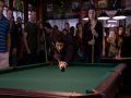 Kyle and Jesse playing snooker