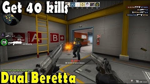 Get 40 kills with the Dual Berettas in Deathmatch: Defusal Group Delta - Week 8: Italian Job