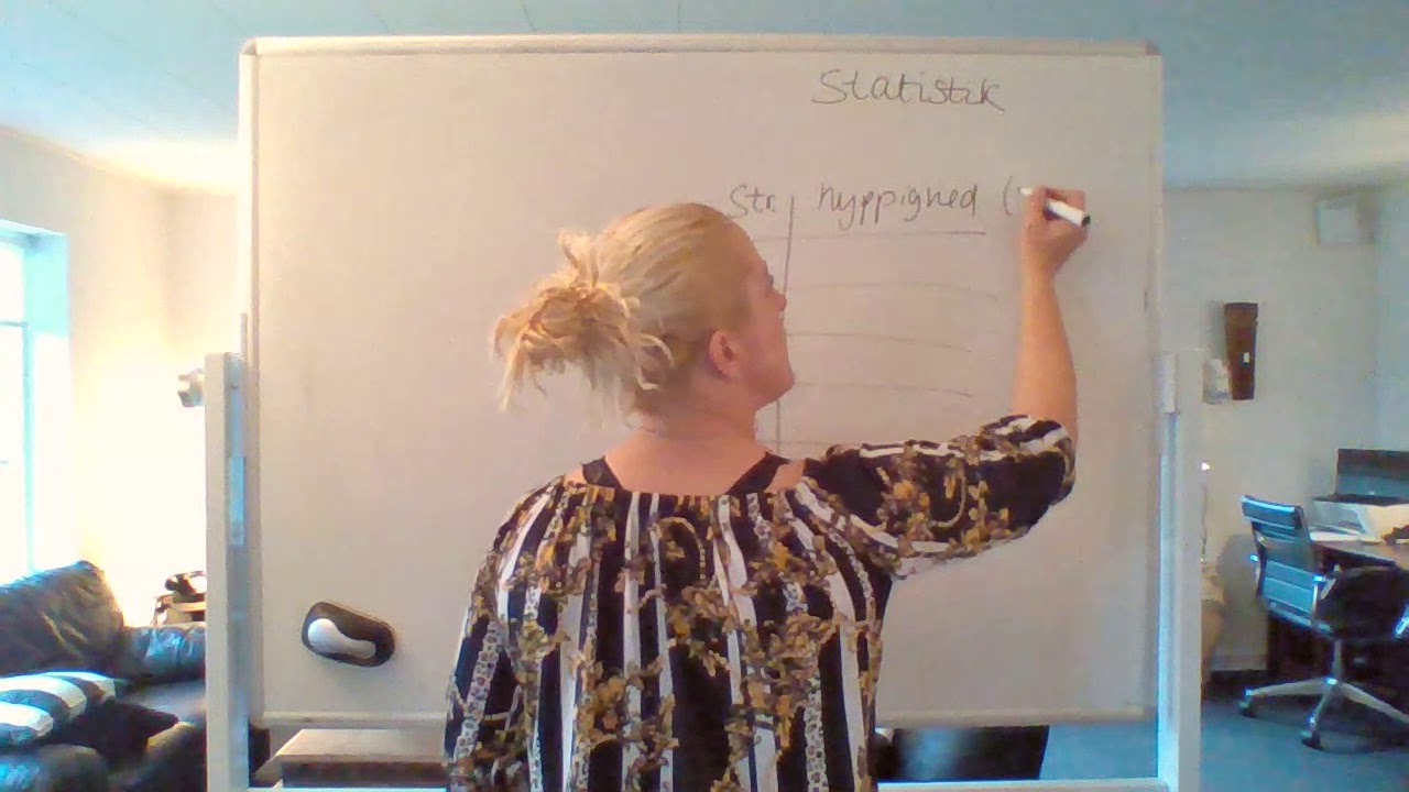 Statistik 1 Hyppighed og søjle-/pindediagram