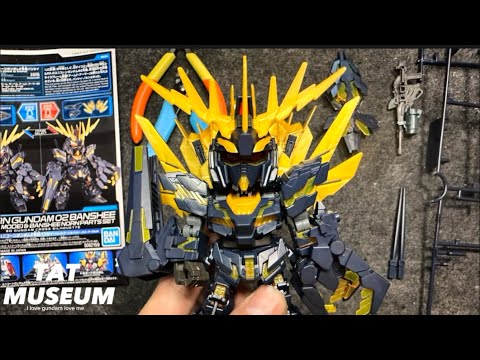 SD Gundam Cross Silhouette Unicorn Gundam 02 Banshee (Destroy Mode) & Banshee Norn Parts Set video