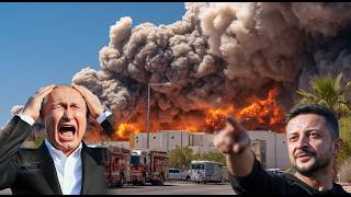 65 MINUTES AGO! A Russian weapons depot was hit by a 75-ton F-35 bomb.