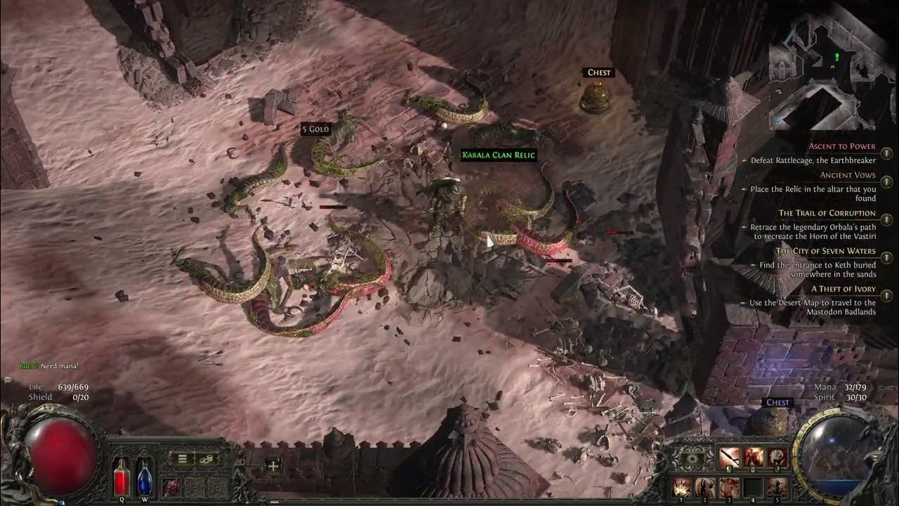 Ancient Vows, Path of Exile 2 Quest Kabala Clan Relic / Sun Clan Relic Use YouTube